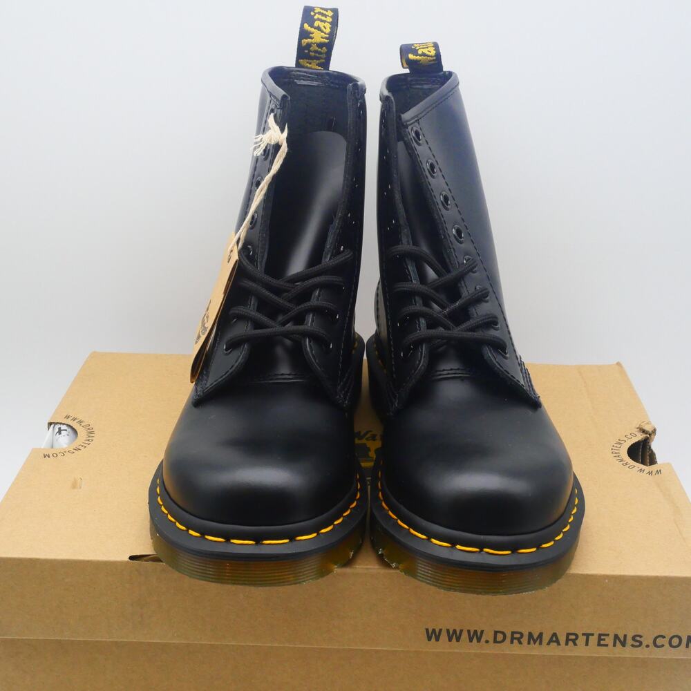 NEW Dr. Martens Women's 8 1460 Smooth Black Leather Combat Boots GrungeCore - Picture 4 of 10